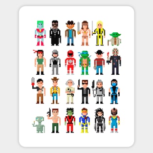 Pixel Characters Sticker